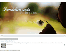Tablet Screenshot of dandelionseedsanddreams.blogspot.com