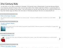 Tablet Screenshot of 21stcenturykids.blogspot.com