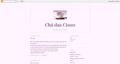 Desktop Screenshot of chadascincocombolinhos.blogspot.com