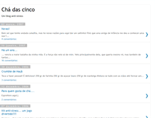 Tablet Screenshot of chadascincocombolinhos.blogspot.com