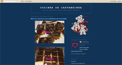 Desktop Screenshot of cozinhadacastanhinha.blogspot.com