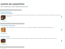 Tablet Screenshot of cozinhadacastanhinha.blogspot.com