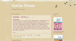 Desktop Screenshot of kuransevgisi.blogspot.com