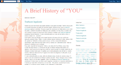 Desktop Screenshot of abriefhistoryofyou.blogspot.com