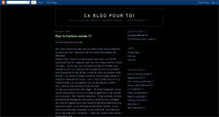 Desktop Screenshot of cablogpourtoi.blogspot.com