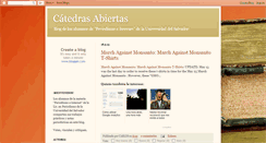 Desktop Screenshot of catedrasabiertas.blogspot.com