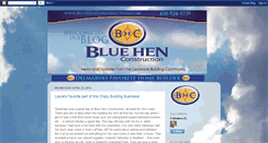 Desktop Screenshot of bluehenconstruction.blogspot.com