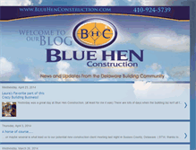 Tablet Screenshot of bluehenconstruction.blogspot.com