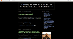 Desktop Screenshot of fomento-edicion-arte.blogspot.com