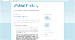 Desktop Screenshot of bermudaswishfulthinker.blogspot.com