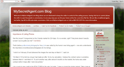 Desktop Screenshot of mysecretagentblog.blogspot.com