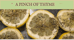 Desktop Screenshot of apinchofthyme.blogspot.com