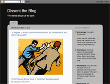Tablet Screenshot of dissenttheblog.blogspot.com
