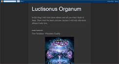 Desktop Screenshot of luctisonus-organum.blogspot.com