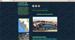Desktop Screenshot of lagunadehuacachina13.blogspot.com