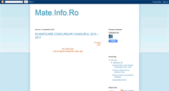 Desktop Screenshot of mateinforo.blogspot.com