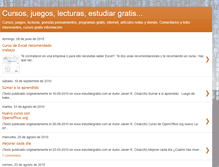 Tablet Screenshot of cursos-estudiar-gratis.blogspot.com