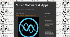 Desktop Screenshot of musicsoftware.blogspot.com