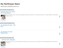 Tablet Screenshot of myharbhajanmann.blogspot.com