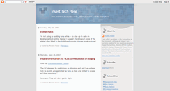 Desktop Screenshot of inserttechhere.blogspot.com