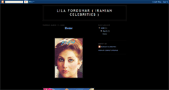 Desktop Screenshot of lilaforouhariraniancelebrities.blogspot.com