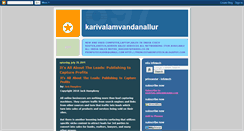 Desktop Screenshot of karivalamvandanallur.blogspot.com