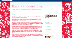 Desktop Screenshot of katherine-musicblog13.blogspot.com