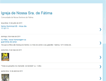 Tablet Screenshot of nossasenhoradefatimaacau.blogspot.com