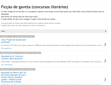 Tablet Screenshot of ficcaodegaveta.blogspot.com