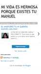 Mobile Screenshot of mividaeshermosaporqueexistestumanuel.blogspot.com