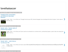 Tablet Screenshot of lovethaisoccer.blogspot.com