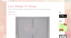 Desktop Screenshot of letsstampnscrap.blogspot.com