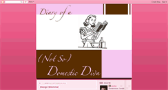 Desktop Screenshot of diaryofanotsodomesticdiva.blogspot.com