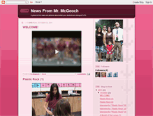 Tablet Screenshot of newsfrommrmcgeoch.blogspot.com