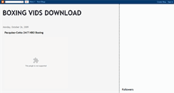 Desktop Screenshot of boxing-videos.blogspot.com