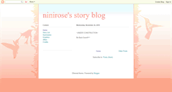 Desktop Screenshot of ninirose-fanfiction.blogspot.com