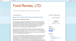 Desktop Screenshot of foodreviewltd.blogspot.com