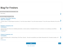 Tablet Screenshot of blogforfreshers.blogspot.com