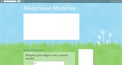 Desktop Screenshot of misteriososmisterio.blogspot.com