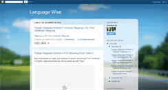 Desktop Screenshot of languagewiseblog.blogspot.com