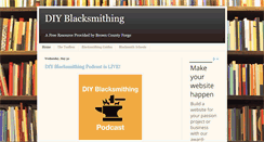 Desktop Screenshot of diyblacksmith.blogspot.com