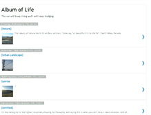 Tablet Screenshot of album-of-life.blogspot.com