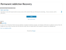 Tablet Screenshot of permanentaddictionrecovery.blogspot.com