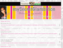 Tablet Screenshot of mysecretglambition.blogspot.com