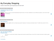 Tablet Screenshot of myeverydayshopping.blogspot.com