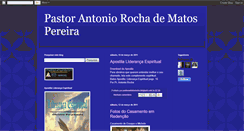 Desktop Screenshot of pastorantoniorocha.blogspot.com