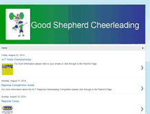 Tablet Screenshot of goodshepherdcheer.blogspot.com