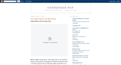 Desktop Screenshot of condensedpop.blogspot.com