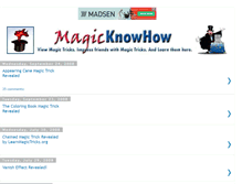 Tablet Screenshot of magicknowhow.blogspot.com