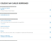 Tablet Screenshot of colegiosancarlosborromeo.blogspot.com